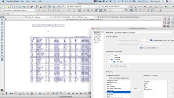 Custom Cabinet Schedule - Site Built Cabinets | Chief Architect