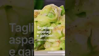 TAGLIATELLE, ASPARAGI E GAMBERI - Un piatto per Pasqua #asparagi #gamberi #tagliatelle
