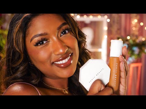 asmr-|-friend-pampers-you-💜-relaxing-makeup-+-layered-sounds-(with-fenty-beauty)