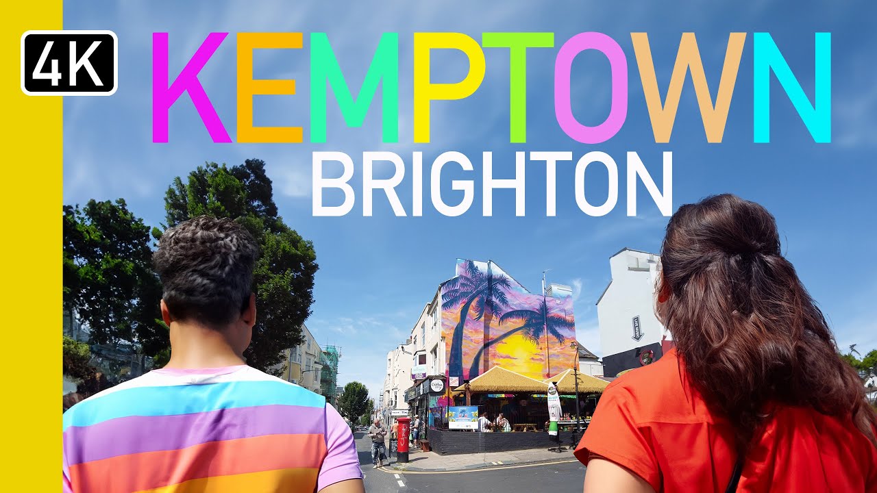 4K Brighton Walking Tour - Kemptown to Brighton Pier (Subtitled)