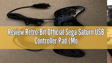 Review Retro-Bit Official Sega Saturn USB Controller Pad (Model 2) for Sega Genesis Mini, PS3, PC, M