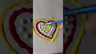 water colour drop mixing rangoli