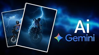 Cinematic thunder Bike Photo editing Gemini ai | Prvzedits | Gemini screenshot 5