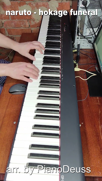 hokage funeral on piano (arr. by PianoDeuss) #shorts