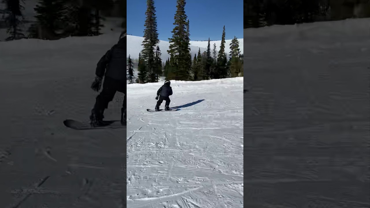 Cruising at Pomerelle on a Snowboard?!