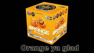 DMP5581 Orange Ya Glad 500g by Dominator Fireworks