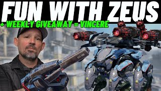 Crazy Stryx Zeus Build -  Small Vincere Giveaway | War Robots gameplay