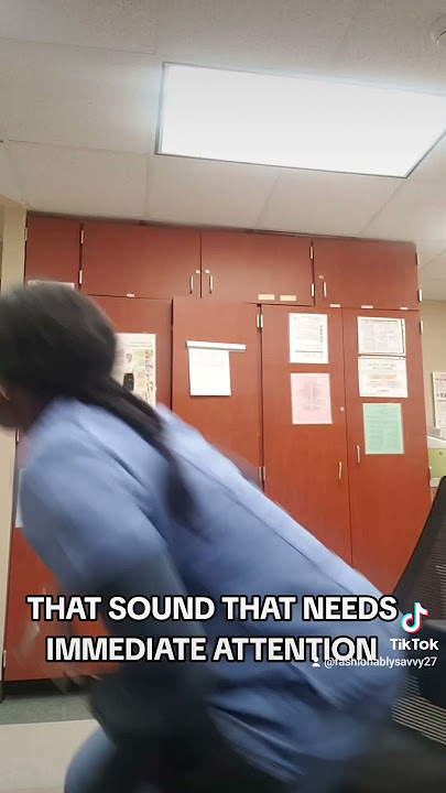DIFFERENT REACTIONS TO HOSPITAL ALARM SOUNDS. #trending #explore #reels #nursing