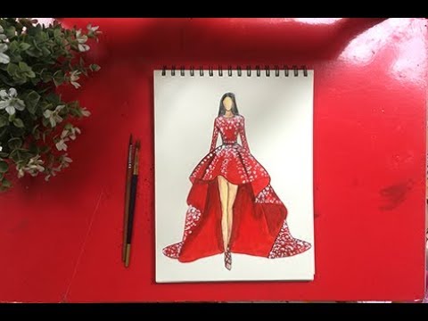 Vẽ Váy Đầm Dạ Hội | Vẽ Váy Đầm Dự Tiệc | Dạy Bé Học - Youtube