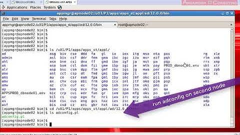 Installing e-business suite R12.1.1 with shared appl top Part 3 Configure Second Node