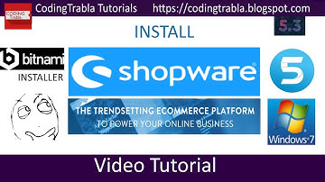 Install Shopware 5.3.3 community edition opensource ecommerce via Bitnami on Windows byAO