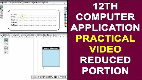 12th computer application practical [Reduced] video Easy Way