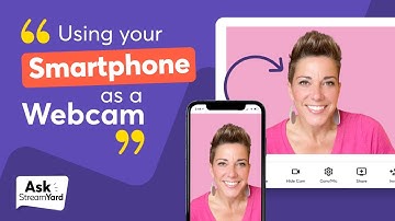 Can I use my smartphone as a webcam when live streaming?