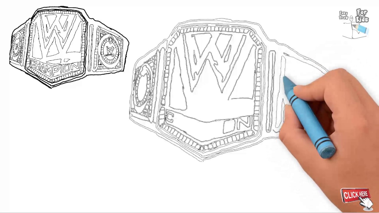 WWE Championship Draw Easy step by step || Draw Easy for Kids - YouTube