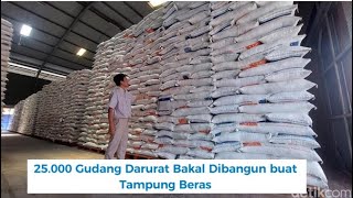 25.000 Gudang Darurat Bakal Dibangun buat Tampung Beras