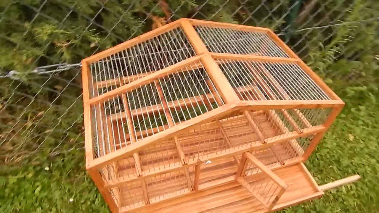 Wooden birdcage 7 - YouTube