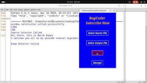 Python GUI End-to-End Encryption Project