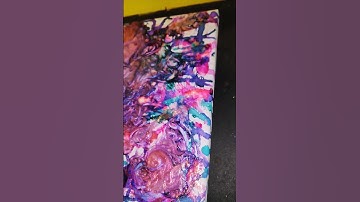Colorful Holographic Abstract Expressionist painting by unlockingparadoxes  #modern #art #abstract