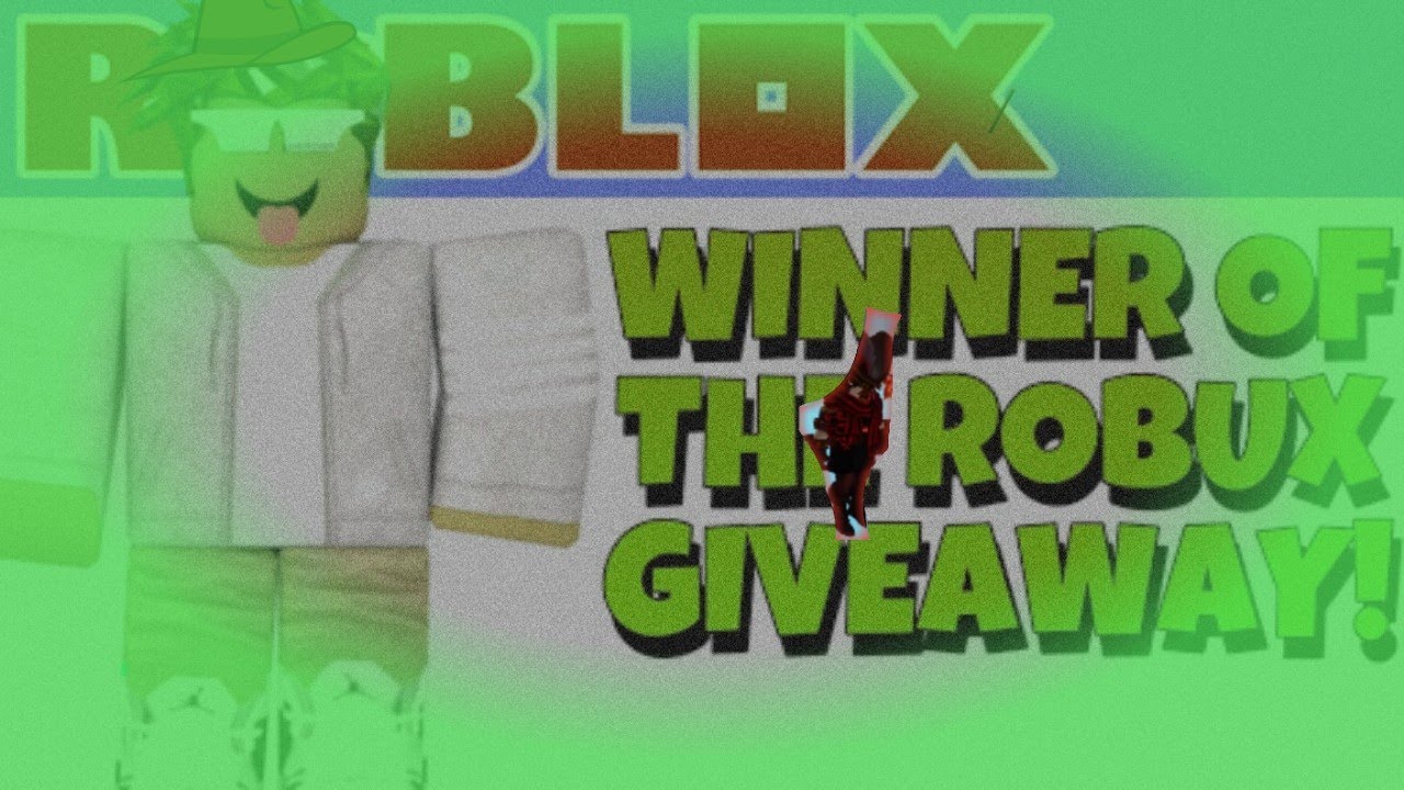 Pemenang give away Roblox robux (Roblox Indonesia) YouTube