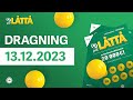 Paf Låttå dragningen 13 december 2023.