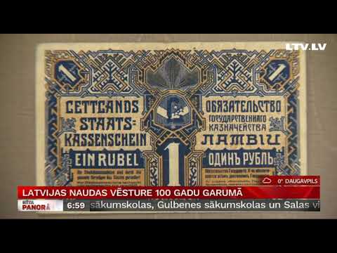 Latvijas naudas vēsture 100 gadu garumā