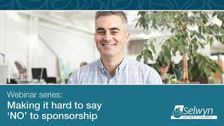 Webinar: Making it hard to say 'no' to sponsorship screenshot 4