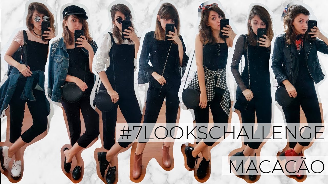 7LooksChallenge: otimize o seu guarda roupa - 7 looks com o mesmo macacão | | Yasmim Fassbinder - YouTube