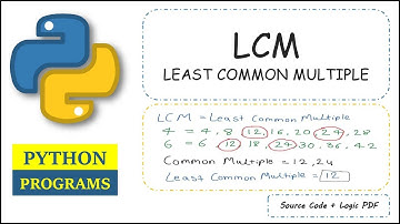 Python Program To Calculate LCM Of Two Numbers | Least Common Multiple