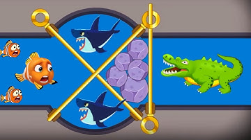 Save the fish Fishdom / Fish rescue game /ios android gameplay Walkthrough levels 1222-1233 Part #72