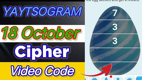 YAYTSOGRAM Google Code 18 October | YAYTSOGRAM Google Code Today #yaytsogram #yaytsogramcode