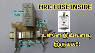 Internal view of HRC fuse | What is the inside a HRC fuse link?