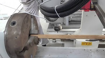 How to Use 4th Axis Indexed Rotary Device for Column Material Processing on CNC Router