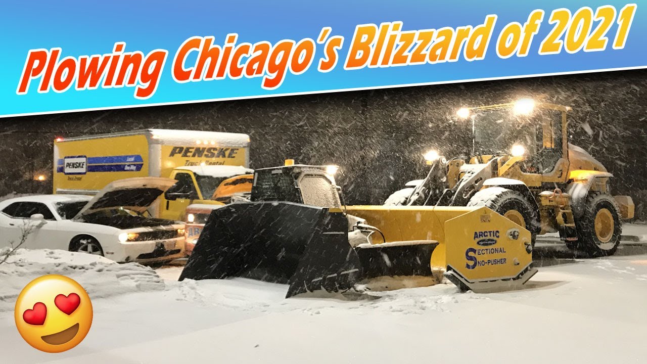 Plowing Chicago's Blizzard of 2021 Commercial Snow Removal Come