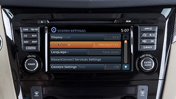 2017 Nissan Rogue HEV - Setting the Clock with Navigation (if so equipped)