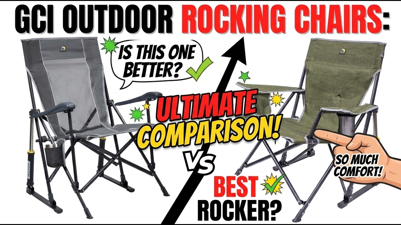 GCI Outdoor Kickback vs RoadTrip Rocker Chair Comparison & Hands
