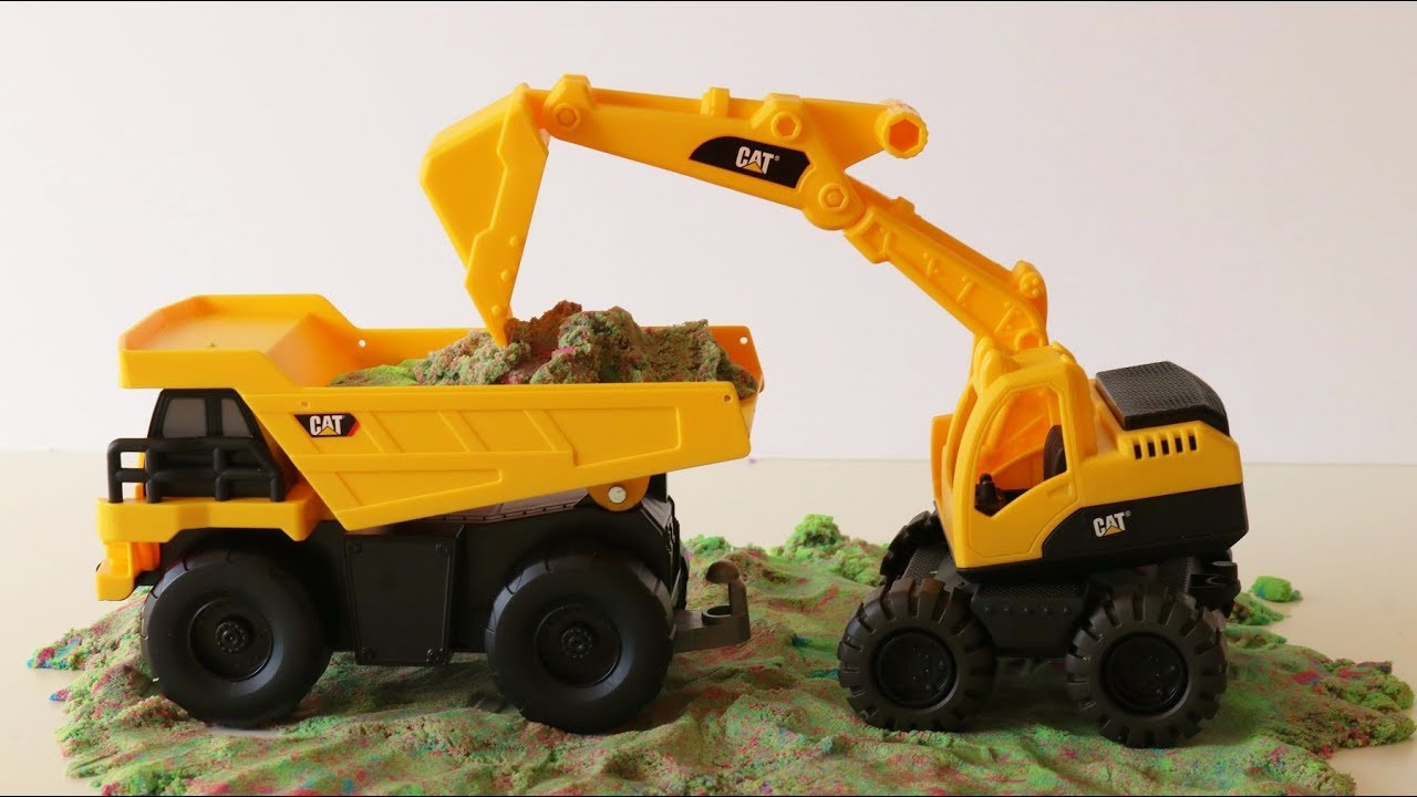 Construction Trucks For Kids Toy Excavator Bulldozer Dump Truck Surprise Toys Roblox Pj Masks Youtube - dump truck roblox