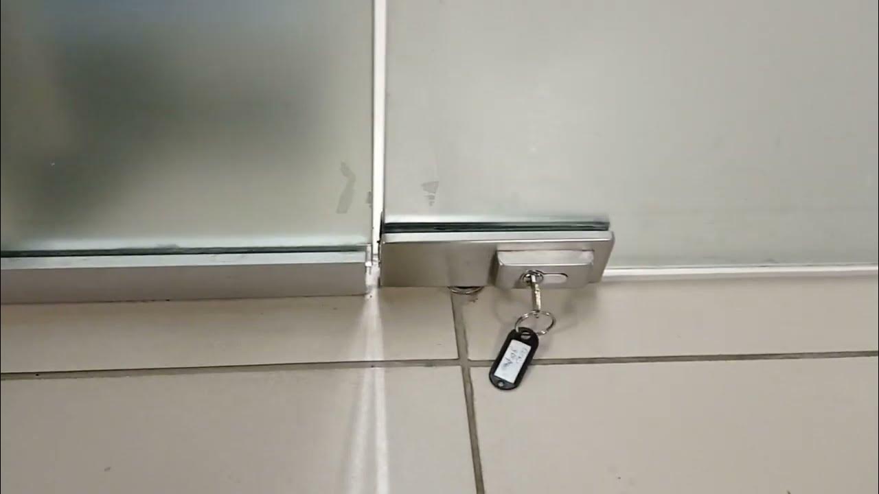 Zinc Sliding Glass Door Lock Locker Silver Tone 140mm Length w /2 Keys eBay
