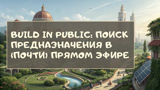 Build in Public: поиск предназначения в (почти) прямом эфире