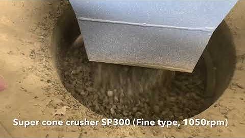 Super cone crusher (Fine type, 1050rpm) makes high quality manufactured sand