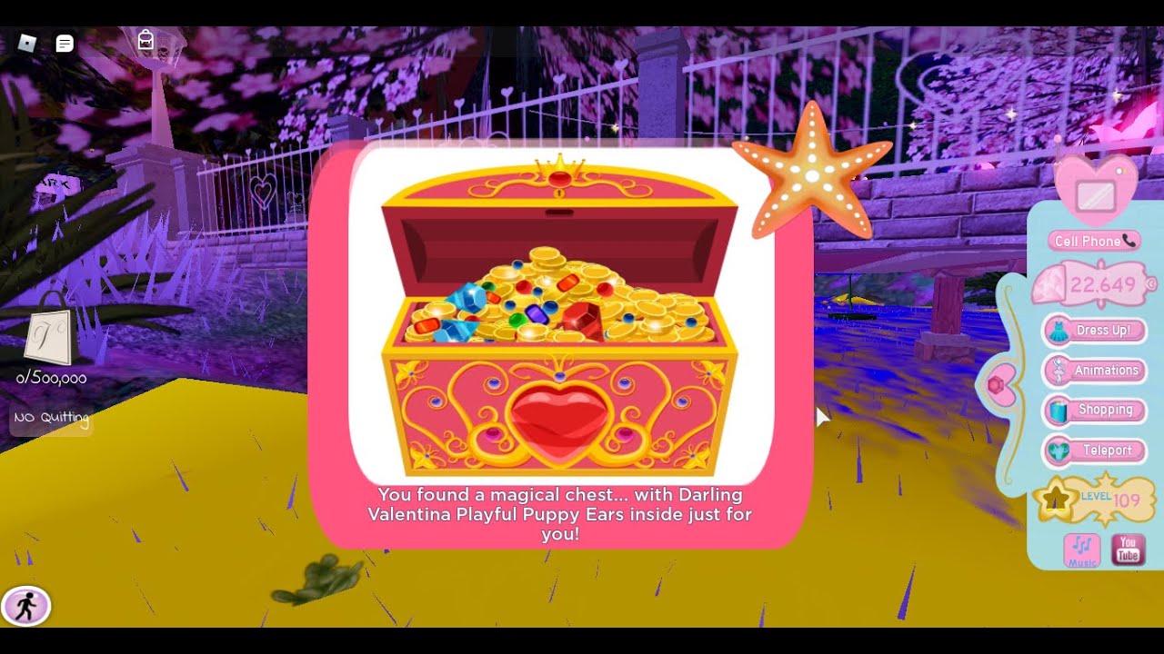 Location of a treasure chest in the Royale High new Update!!! YouTube