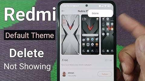 How to delete download themes in mi theme Store | miui theme kaise delete kare