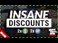 GTA DOUBLE MONEY & INSANE DISCOUNTS | GTA ONLINE Weekly DOUBLE RP and CASH BONUSES (Hangars -70%)