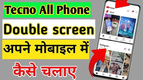 tecno all phones 2 screen ek sath kaise chalaye,ek phone me 2 screen kaise chalaye,double scree,