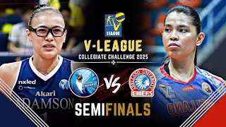 Adamson Vs. Arellano Semifinals Full Game Highlights V-League Collegiate Challenge 2025