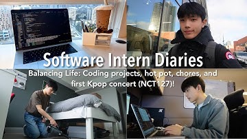 Waking up at 6:58AM Software Intern Vlog👨🏻‍💻💻Web dev, Kpop Concert, and Malatang!