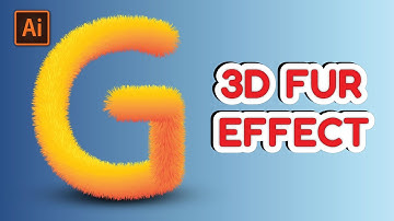 How to Create Realistic 3D Fur Effect in Adobe Illustrator | Easy for Beginners!