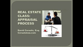 What is the appraisal process? Real Estate appraisal...