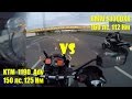 BMW s1000xr против KTM 1190 Adventure на максимальных скоростях (S1000 XR and 1190 top speed)