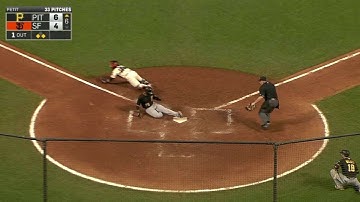 PIT@SF: Cutch rips an RBI double down the line
