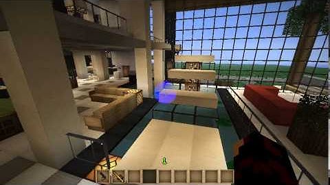 Steve Villa with Dynamic Elevator Mod for Minecraft 1.5.2